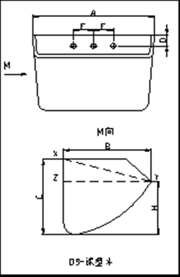 D式深型畚斗照片及示意圖